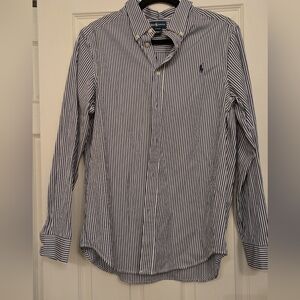 Ralph Lauren Navy and White Striped Shirt